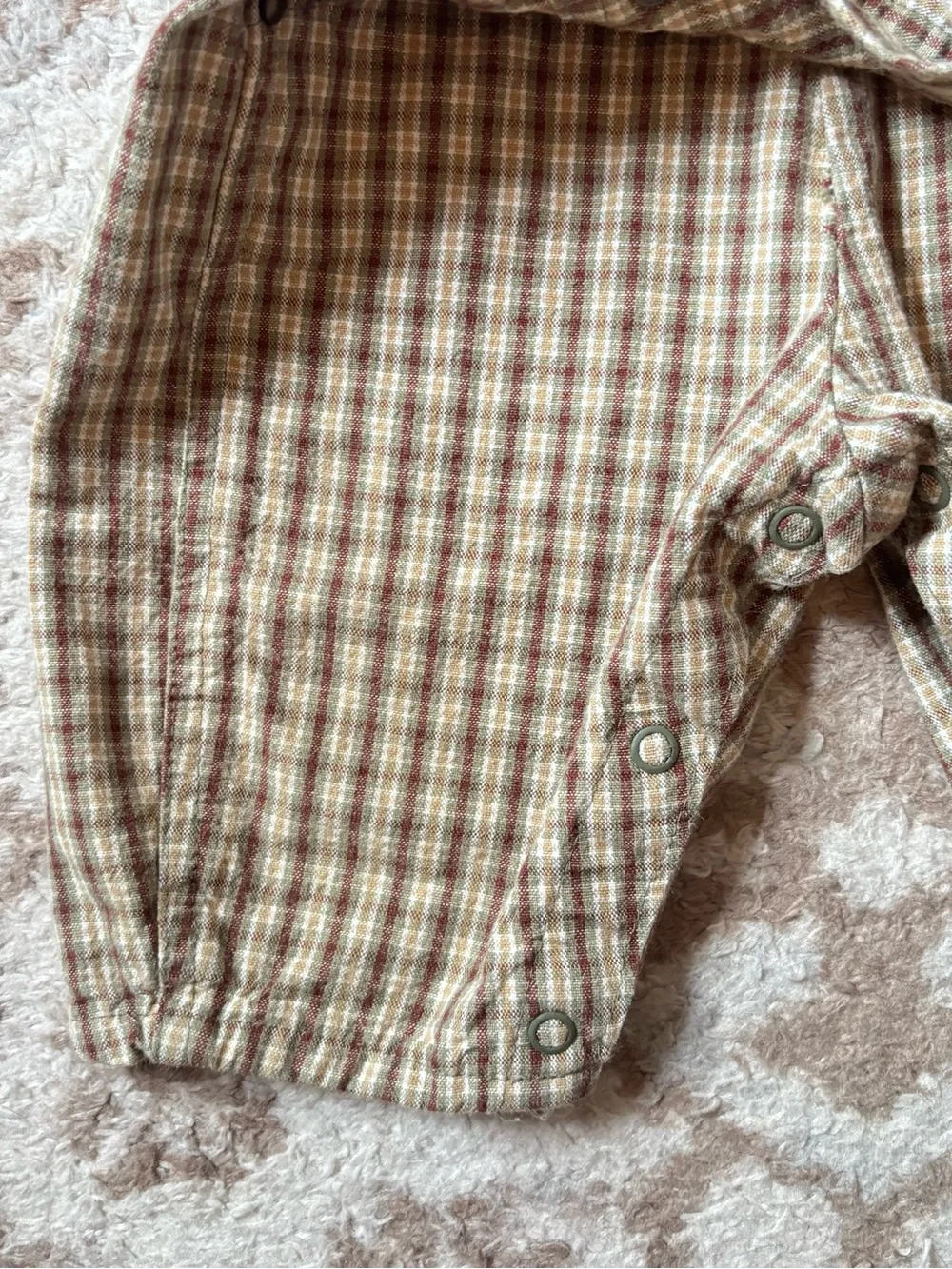 Baby B’gosh Vintage 90s Plaid Overalls Onesie One Piece Overalls Unisex
